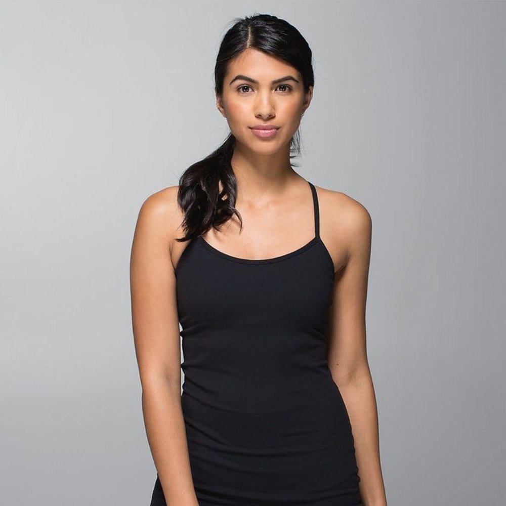 lululemon black power y tank